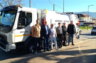 Νέο  υπερσύγχρονο απορριμματοφόρο για βιοαπόβλητα στο στόλο του Δήμου Ζίτσας